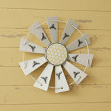 Golden Bees Metal Windmill Blade Wall Hanging-Lange General Store