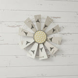 Golden Bees Metal Windmill Blade Wall Hanging-Lange General Store