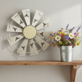 Golden Bees Metal Windmill Blade Wall Hanging-Lange General Store