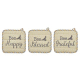 Buzzy Bees Pot Holder Set of 3-Lange General Store