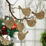 Golden Finch Metal Ornament Set of 6-Lange General Store
