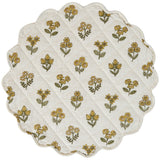 Golden Flowers Quilted Placemats-Lange General Store