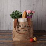 Goods and Provisions Large Burlap Shopping Bag-Lange General Store