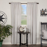 Annie Grey Buffalo Check Panel Curtains-Lange General Store
