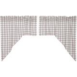 Annie Grey Buffalo Check Swag Curtains-Lange General Store
