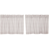 Annie Grey Buffalo Check Tier Curtains 24"-Lange General Store