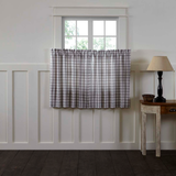 Annie Grey Buffalo Check Tier Curtains 36"-Lange General Store