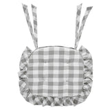 Grace Ann Check Ruffled Chair Pad-Lange General Store