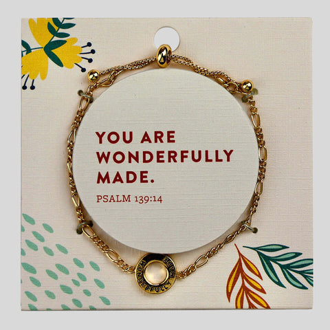 Grace & Truth Wonderfully Made Keepsake Bracelet-Lange General Store