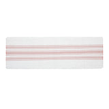 Grain Sack Stripe Coral Table Runners-Lange General Store