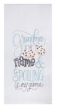 Grandma Is The Name Embroidered Flour Sack Towel