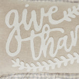 Graycie Give Thanks Pillow-Lange General Store