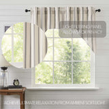 Graycie Grain Sack Stripe Swag Curtains