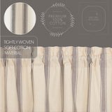 Graycie Grain Sack Stripe Swag Curtains