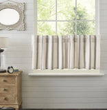 Graycie Grain Sack Stripe Tier Curtains - Lange General Store