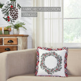 Greland Plaid Wreath Pillow