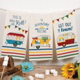 Happy Camper Tea Towels-Lange General Store