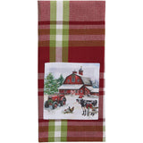 Happy Holidays At The Farm Dishtowel-Lange General Store