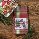 Happy Holidays At The Farm Dishtowel-Lange General Store