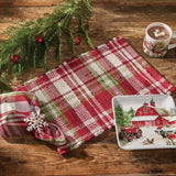 Happy Holidays Plaid Napkins-Lange General Store