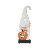 Happy Jack-O-Lantern Wooden Ghost-Lange General Store