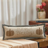 Harvest Blessings Pumpkin Pillow-Lange General Store