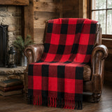 Harvy Red and Black Throw