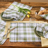 Hayson Sage Plaid Table Runners