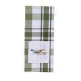 Hayson Sage Plaid Goldfinch Dishtowel