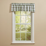 Hayson Sage Plaid Valance