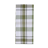 Hayson Sage Plaid Waffle Dishtowel-Lange General Store