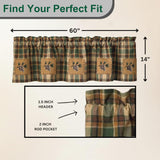 Hazelscotch Patch Valance-Lange General Store