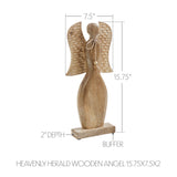 Heavenly Herald Wooden Angel-Lange General Store