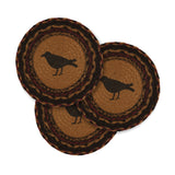 Heirloom Farm Crow Braided Trivet 8" Set of 3