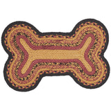 Heirloom Farm Dog Bone Braided Waterproof Rug Mat – Farmhouse Pet Bowl Mat – Recycled PET
