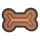 Heirloom Farm Dog Bone Braided Waterproof Rug Mat – Small 11.5x17.5 – Indoor Outdoor Dog Mat