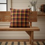 Heirloom Farm Primitive Check Pillow in a farmhouse setting