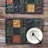 Heirloom Farm Primitive Check Quilted Placemats - Set of 2-Lange General Store