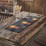 Heirloom Farm Primitive Check Quilted Table Runner-Lange General Store