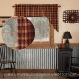 Heirloom Farm Primitive Check Swag Curtains