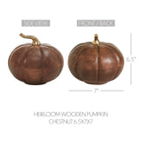 Heirloom Wooden Pumpkin Chestnut-Lange General Store
