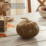 Heirloom Wooden Pumpkin Walnut Brown-Lange General Store