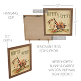 Hippity Hoppity Bunny & Carrot Wagon Wall Sign-Lange General Store