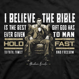 Hold Fast Lincoln Bible T-Shirt-Lange General Store