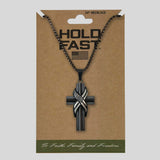 Hold Fast Mens Necklace Wrapped Flag Cross-Lange General Store
