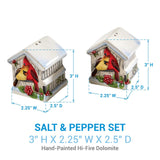 Holiday Cardinal Love Salt & Pepper Shakers-Lange General Store