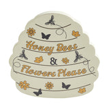 Honey Bees & Flowers Please Bee Hive Wall Sign-Lange General Store