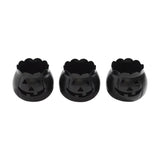 Jack-O-Lantern Candle Holder Black Set of 3-Lange General Store