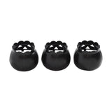Jack-O-Lantern Candle Holder Black Set of 3-Lange General Store