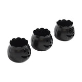 Jack-O-Lantern Candle Holder Black Set of 3-Lange General Store